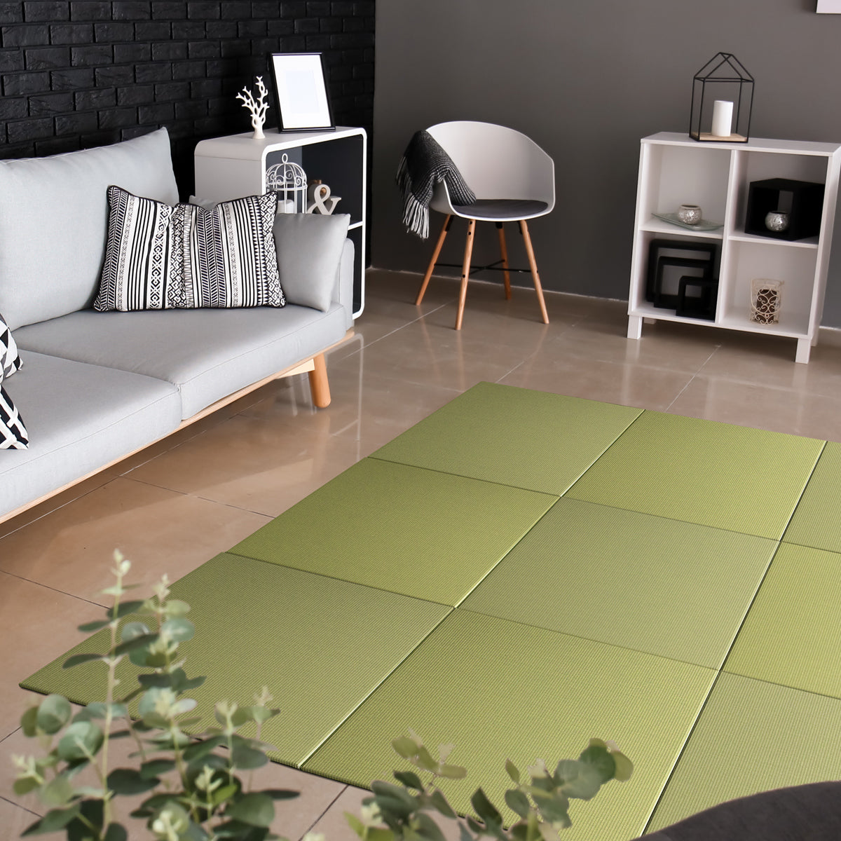 Japanese Tatami Mat - Seiryu Silver Green (32.3