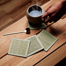 Load image into Gallery viewer, Tatami Omote Coasters - Light Reed Weave