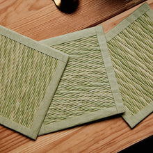 Load image into Gallery viewer, Tatami Omote Coasters - Light Reed Weave