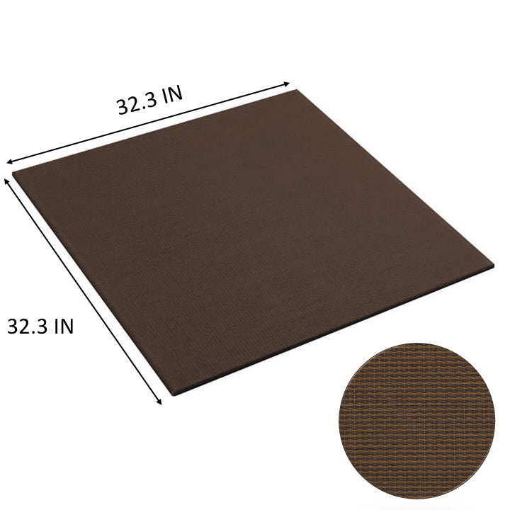 Japanese Tatami Mat - Saien Dark (Maroon & Yellow-Brown, 32.3