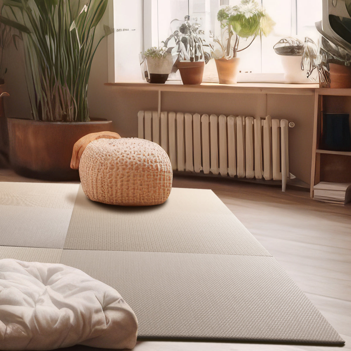 Japanese Tatami Mat - Sazanami Cherry Gray (32.3