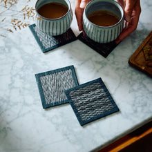 Load image into Gallery viewer, Tatami Omote Coasters - Midnight Wave

