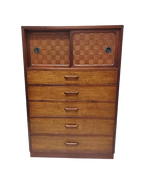 Kazari Shelf (5 drawers, Double doors)